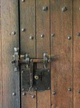 Old rusty lock. Stock Photos