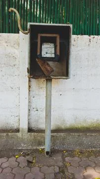 Old rusty mailbox in the city Stock Photos
