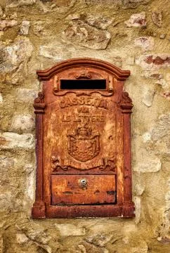 Old rusty mailbox Stock Photos