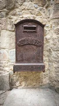 Old rusty mailbox Stock Photos