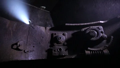 Old rusty mechanism Video stock 70481603