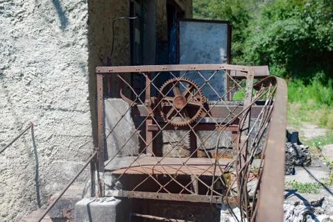 Old rusty mechanism Stock Photos