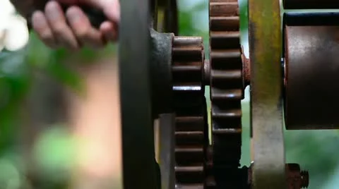 Old rusty metal gears Vidéo 21019707