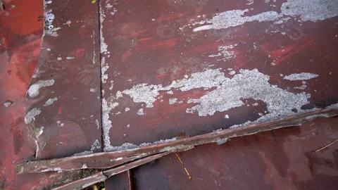 Old rusty metal sheets, grunge color Stock Footage 158976985