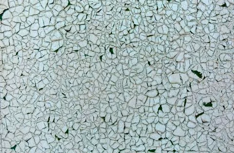 Old rusty metal texture. Peeling painted green surface. Grunge background with Stock Photos