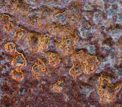 Old rusty metal wall surface Stock Photos
