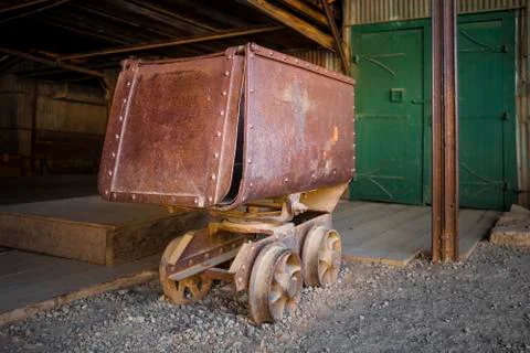 Old Rusty Mining Ore Cart Stock Photos