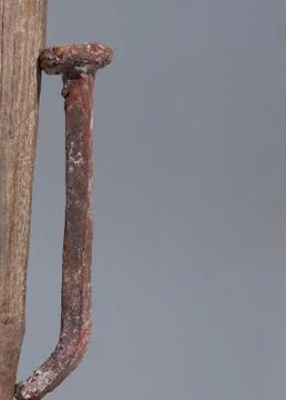 Old rusty nail Stock Photos