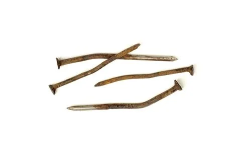 Old rusty nails Stock Photos