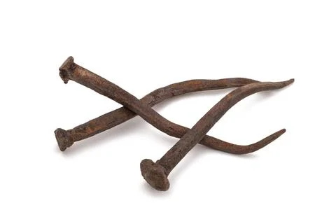 Old  rusty nails Stock Photos