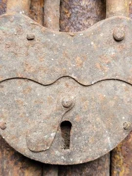 An old rusty padlock. An old rusty padlock Stock Photos