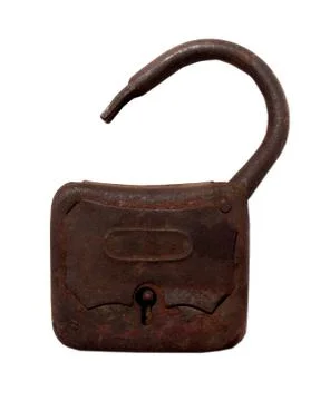 Old rusty padlock Stock-Fotos
