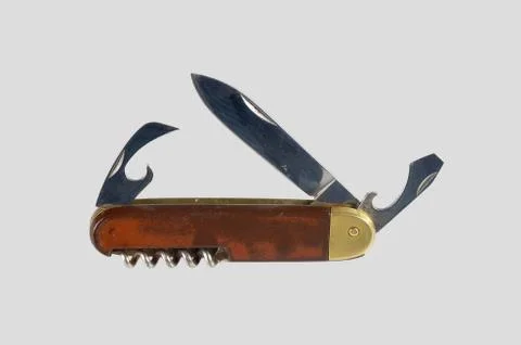 Old rusty penknife Stock Photos