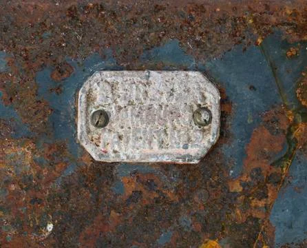 Old rusty plate Stock Photos