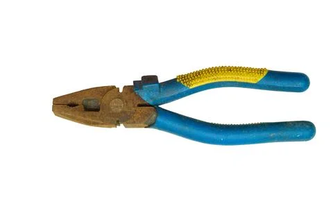 Old rusty plier from the home shed for repair Stock Illustration