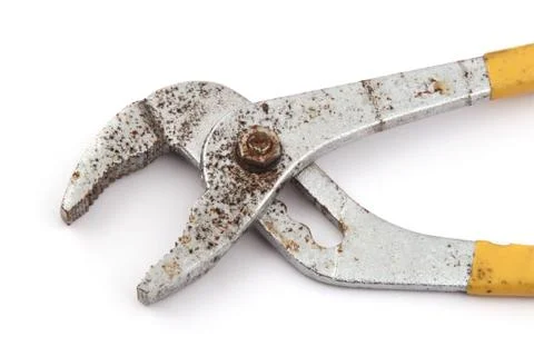 Old rusty pliers. Stock Photos