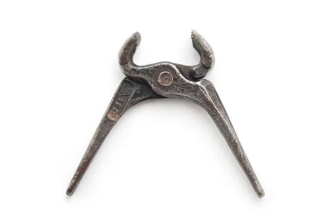 Old rusty pliers Foto stock
