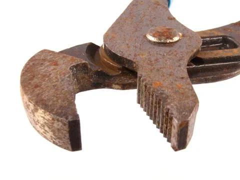 Old rusty pliers. Stock Photos