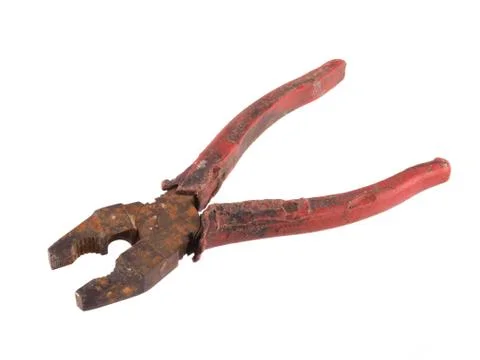 Old rusty pliers. Stock Photos