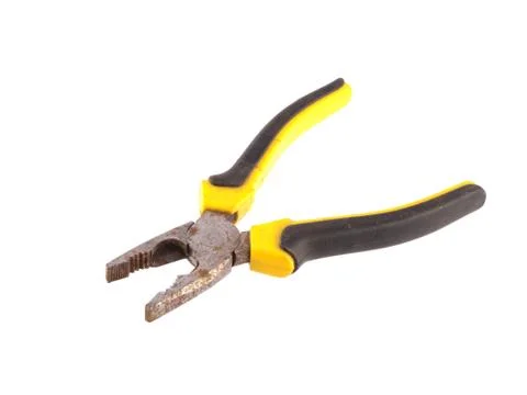 Old rusty pliers. Stock Photos