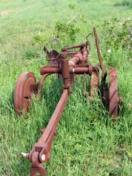 Old rusty plow Stock Photos