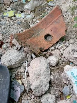 Old rusty pot Stock Photos