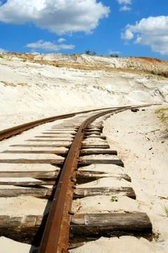 Old rusty railway Stock Photos