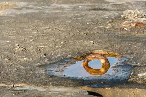 Old rusty ring Stock Photos