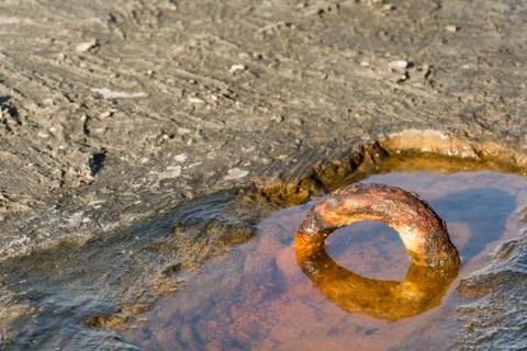 Old rusty ring Stock-Fotos