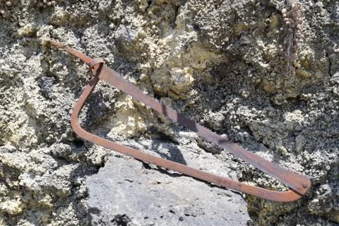 Old rusty saw Stock Photos