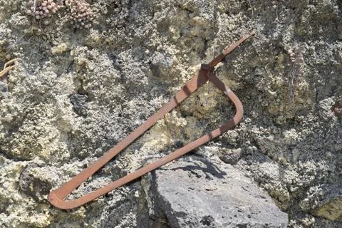 Old rusty saw Stock Photos
