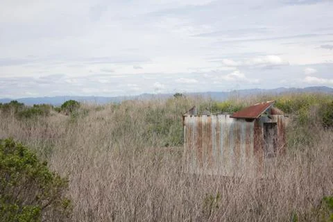 Old rusty shack Foto stock