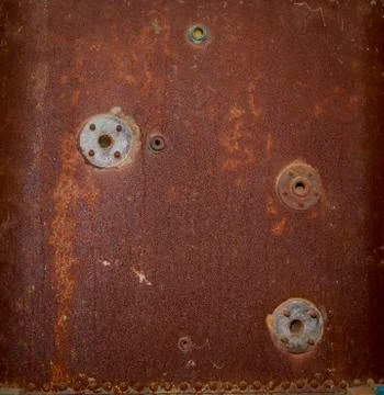 Old rusty surface of a boiler for backgrounds Foto stock