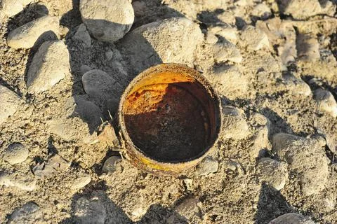 Old rusty tin Stock Photos