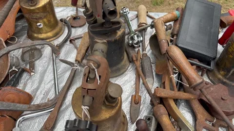 Old Rusty Tools Video stock 280719278