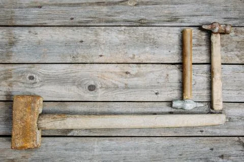 Old rusty tools Stock Photos