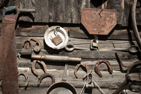Old rusty tools Stock Photos