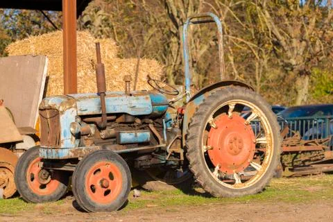 Old rusty tractor Stock Photos