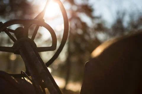 Old rusty tractor Stock Photos