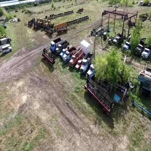 Old rusty trucks Stock Footage 69434954