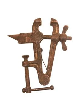Old rusty vice Stock Photos