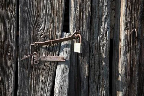 Old rusty vintage lock Stock Photos
