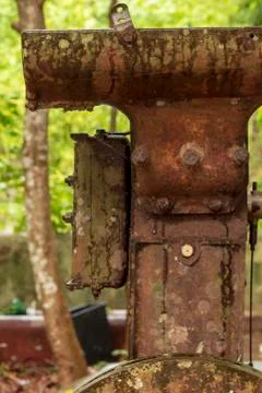 Old rusty water pump Stock Photos