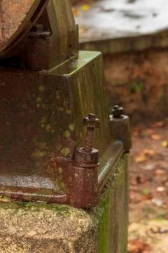 Old rusty water pump Foto stock
