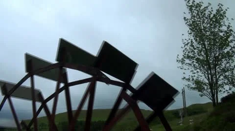 Old Rusty Water Wheel 库存影片 20451254