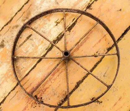 Old rusty wheel Stock Photos