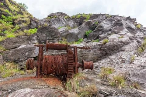 Old Rusty Winch Stock Photos