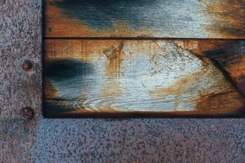 Old rusty wood panel Stock Photos