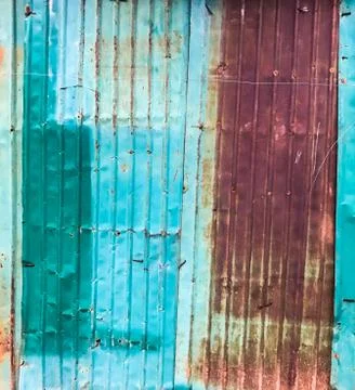 Old rusty zinc sheet texture and surface Stock Photos