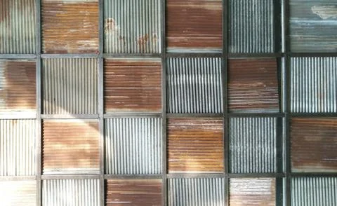 Old rusty zinc texture pattern background. Stock Photos